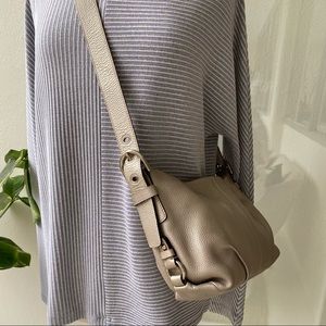 Coach metallic leather bag
